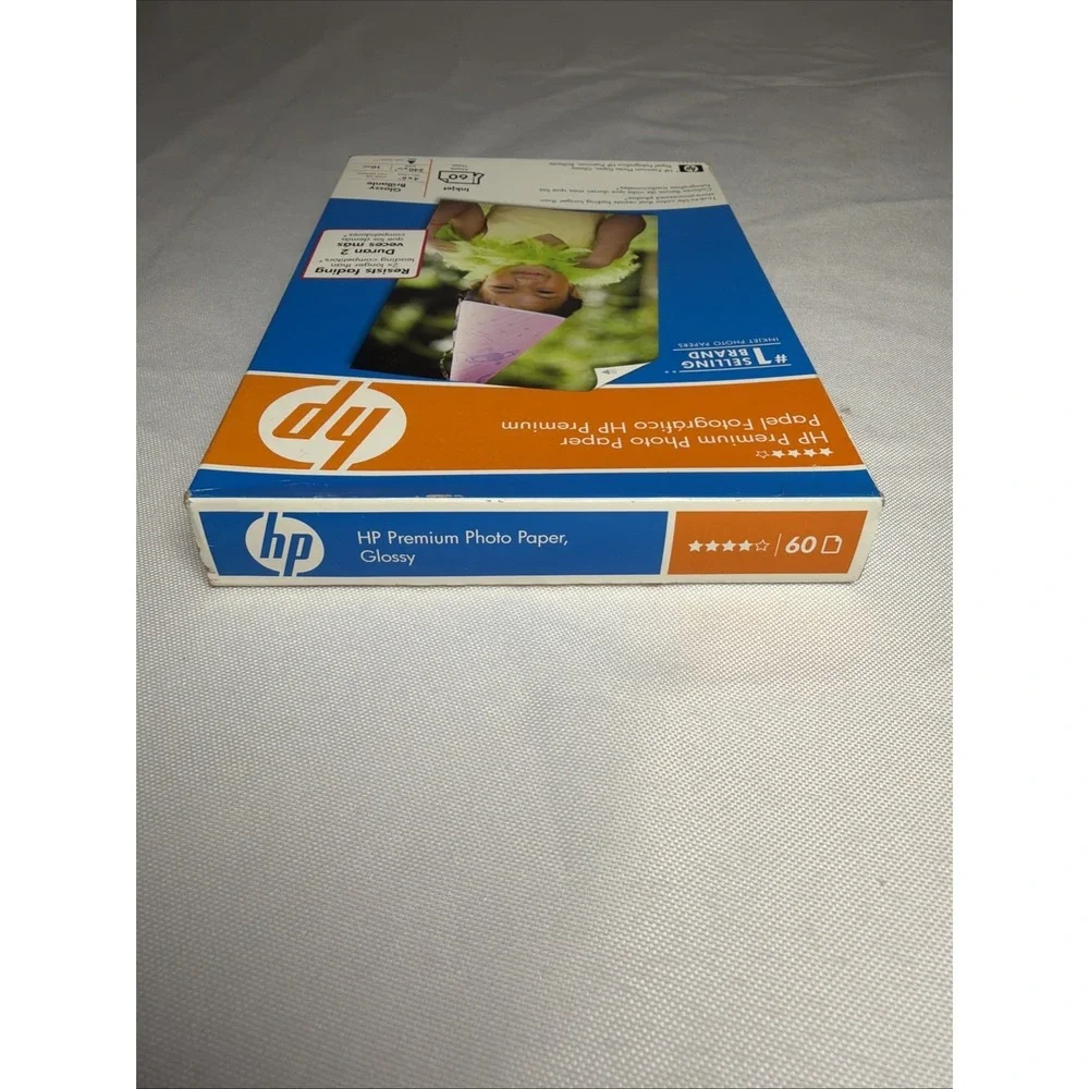HP Premium Photo Paper Glossy 4x6 Inkjet Printer 60 Sheets 10mil NEW SEALED